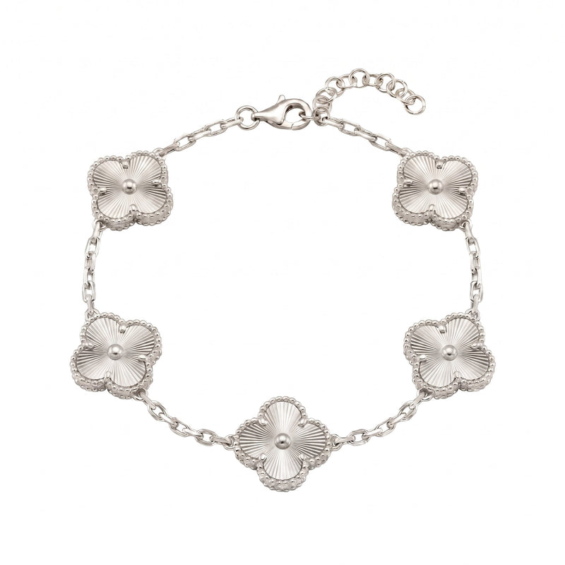 Bracciale Quadrifoglio con Lavorazione Soleil - My Mo Gioielli