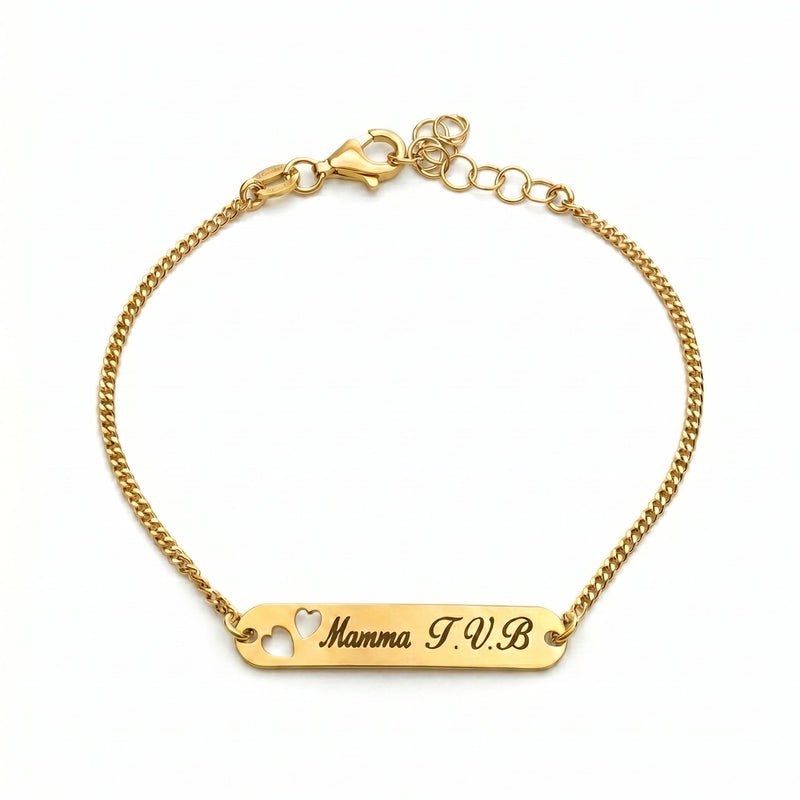 Bracciale Targhetta Mamma T.V.B - My Mo Gioielli