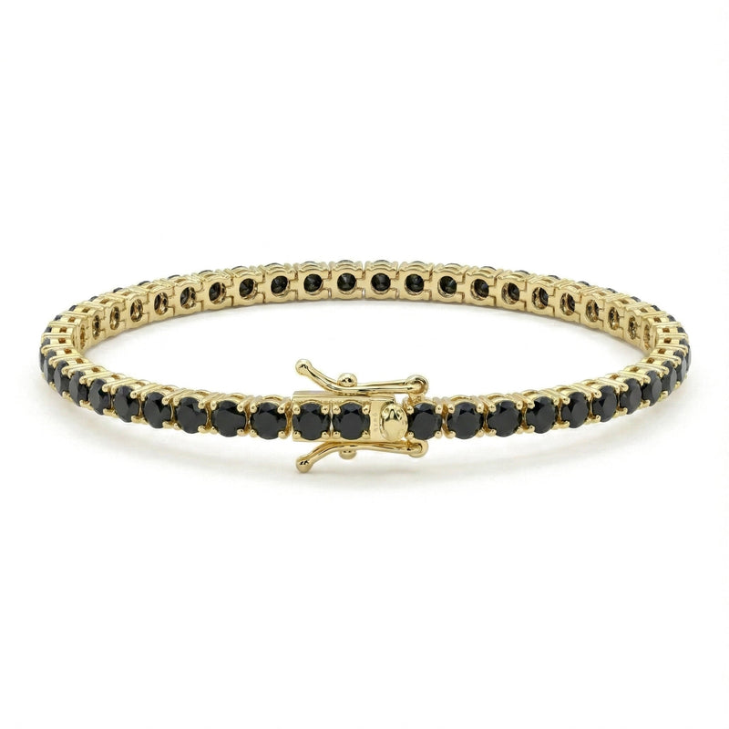 Bracciale Tennis zirconi Neri 3 mm - My Mo Gioielli