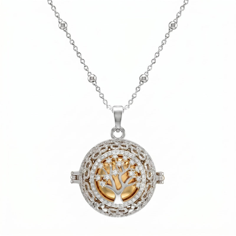 Collana Chiama Angeli con Albero della Vita Zirconato - My Mo Gioielli