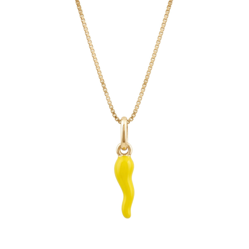 Collana Corno Giallo Portafortuna - My Mo Gioielli
