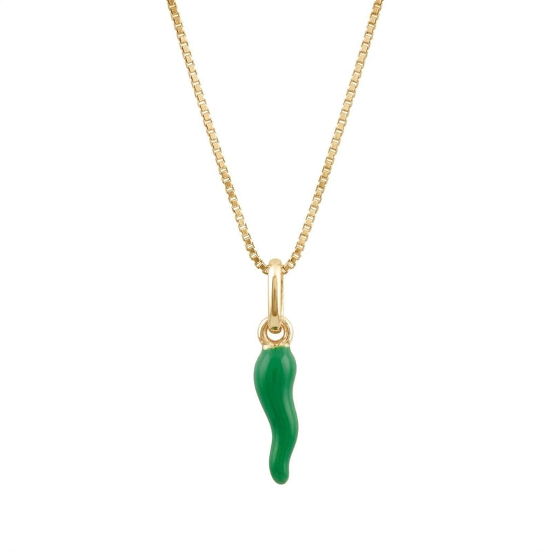 Collana Corno Verde Portafortuna - My Mo Gioielli