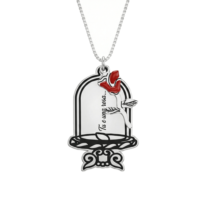 Collana Rosa e Campana Incantata con Messaggio Segreto - My Mo Gioielli