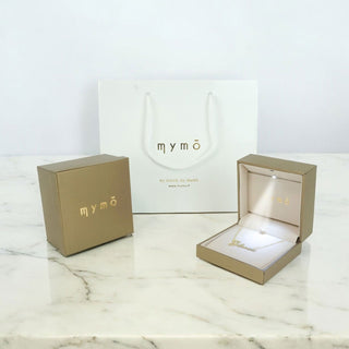Embalagem de presente Luxury com luz LED - Bronze e Branco