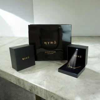 Embalagem de presente Luxury preta com luz LED